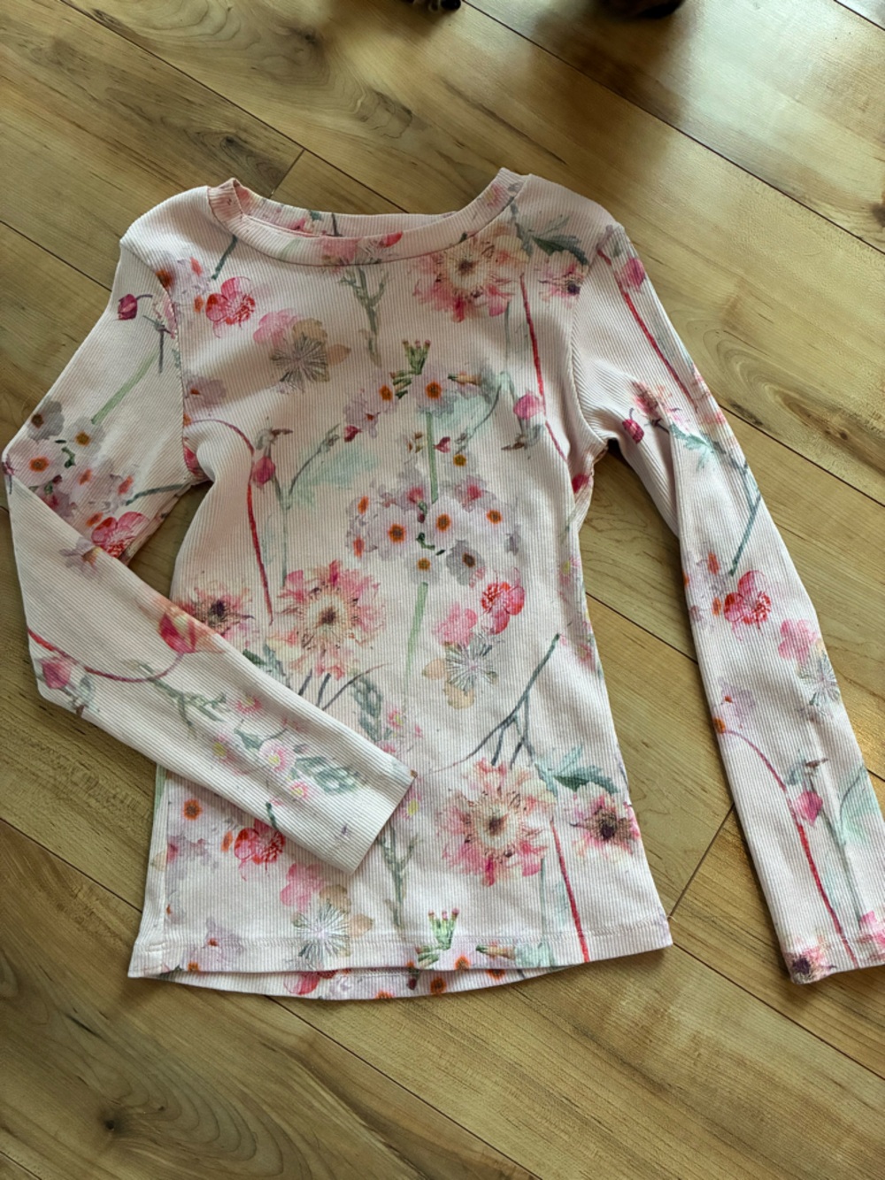 next Pink Floral Long Sleeve Top